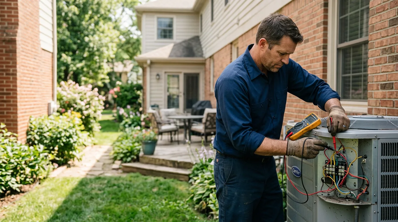 HVAC technician working near Green Bank, WV